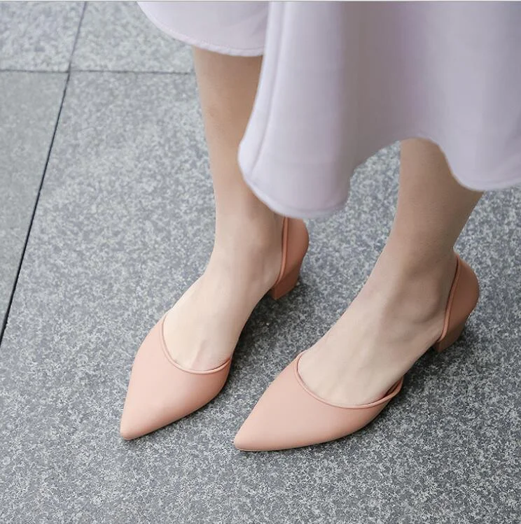 famous designer D'Orsay jelly med-high heels shoes woman pointed toe candy color pumps shallow mouth summer mules shoes sandals