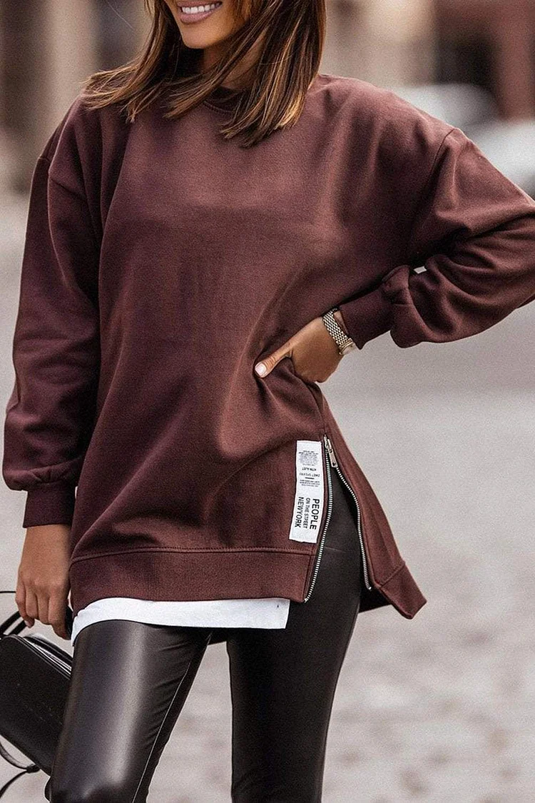 Women's Irregular Fake Two Piece Sweatshirt