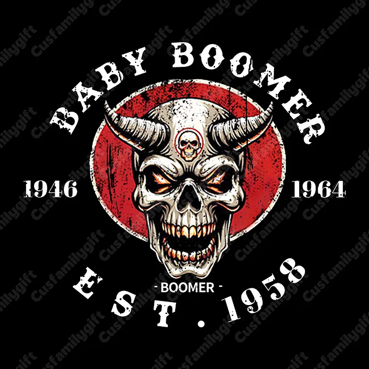 Gen X Personality Customize Year T-shirt 100% Cotton Sweatshirt, Baby Boomer