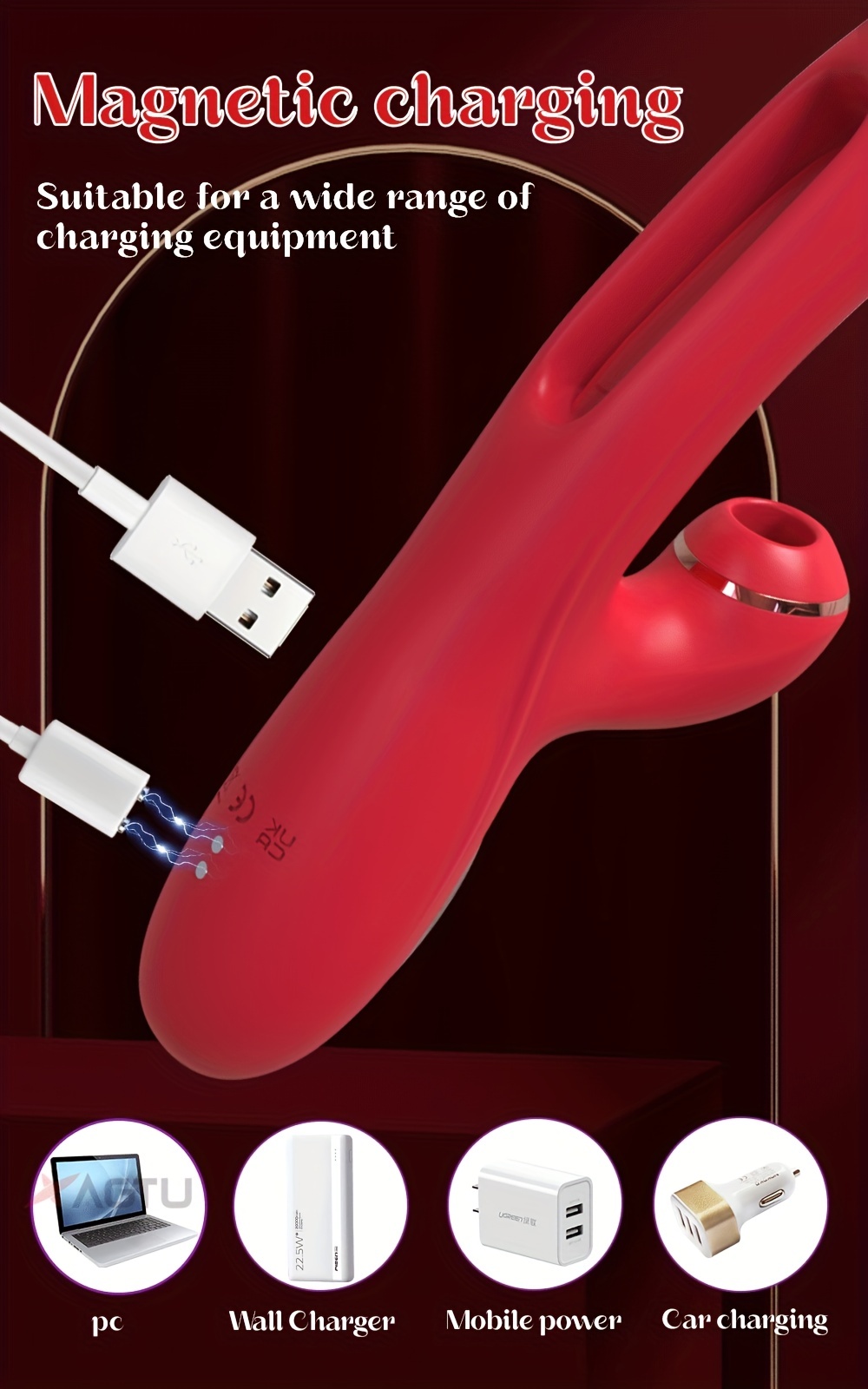 Rabbit Sucking Vibrator with 10 Vibration Modes