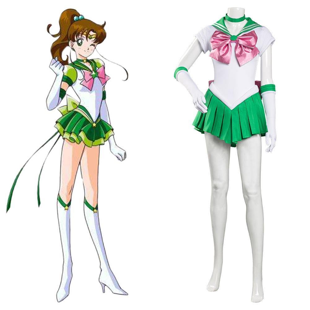Makoto Kino Unifrom Sailor Jupiter Makoto Cosplay Halloween Karneval Kostüm