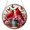 Diamond Painting 2D Flat Cardinal Pendant Window Hanging Art for Home Decor