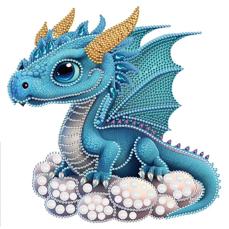 Partial Special-Shaped Diamond Painting - Baby Dragon 30*30CM