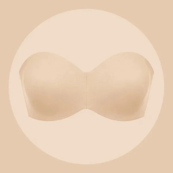 Full Support Non-Slip Convertible Bandeau Bra 