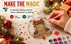 Christmas Diamond Painting Ornament Bell Wreath Hanging Decor 9.45x9.45in