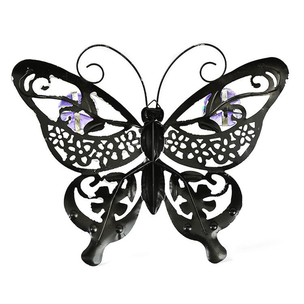 

3D Butterflies Wrought Iron Handmade Hollow Metal Butterfly Pastoral Crafts, 01, 501 Original