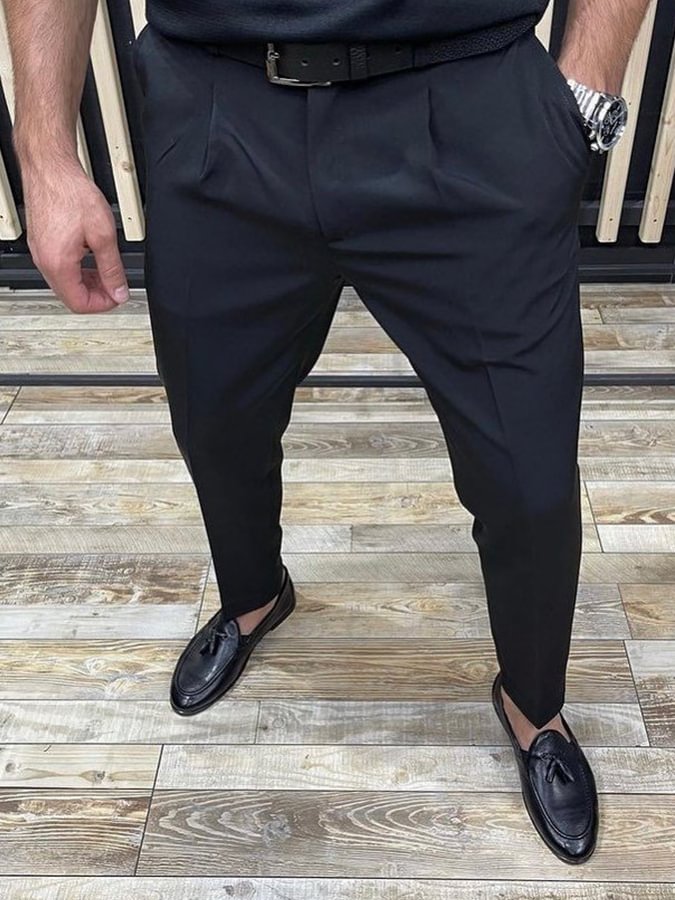 Men's Elegant Black Pants 