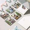 6PCS DIY Diamond Art Greeting Cards Christmas Mouse Congratulations Cards & Gift