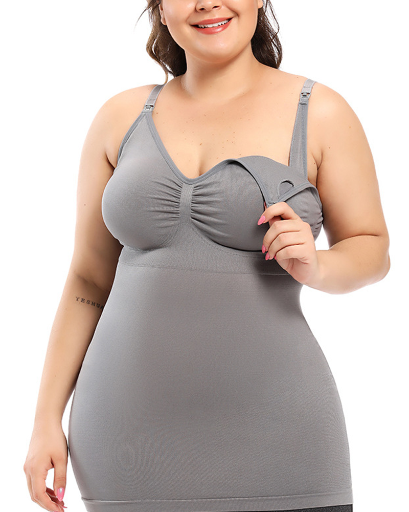 Plus Size Maternity High Elasticity Detachable Camisole