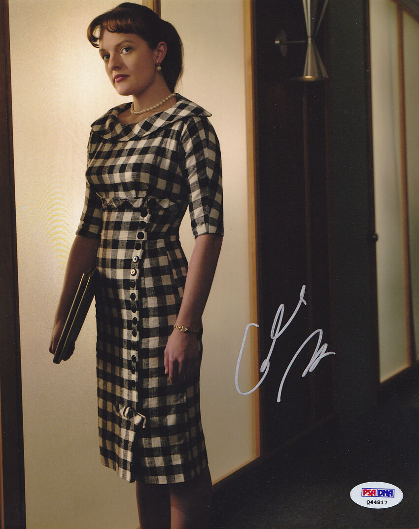 Elisabeth Moss SIGNED 8x10 Photo Poster painting Peggy Olson Mad Men PSA/DNA AUTOGRAPHED