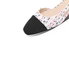 20mm Women&lsquo;s Classic Knit Flat Pumps Closed Round Toe Splicing Casual Shoes