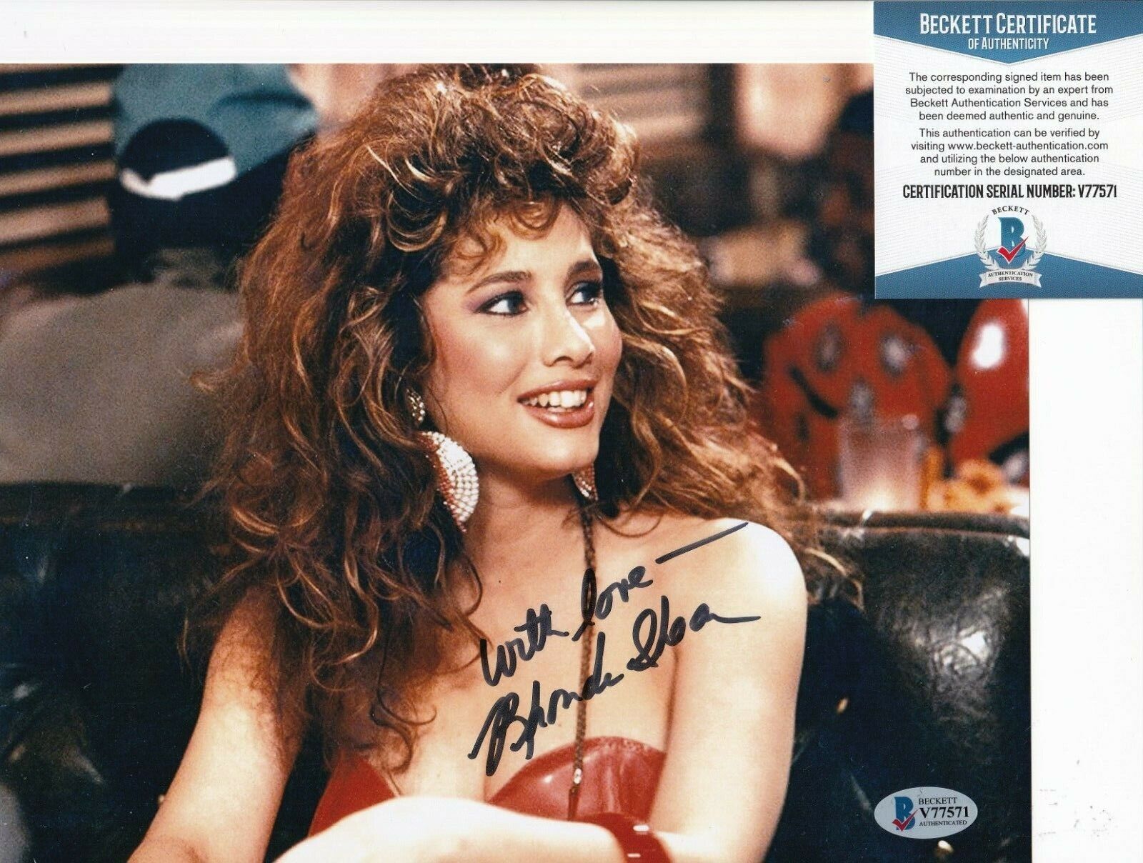 RHONDA SHEAR signed (UP ALL NIGHT) Comedian 8X10 Photo Poster painting BECKETT BAS V77571