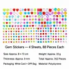 352pcs DIY Self-Adhesive Gem & Rhinestone Stickers Sparkling Jewel Stickers for Crafts & Decorations