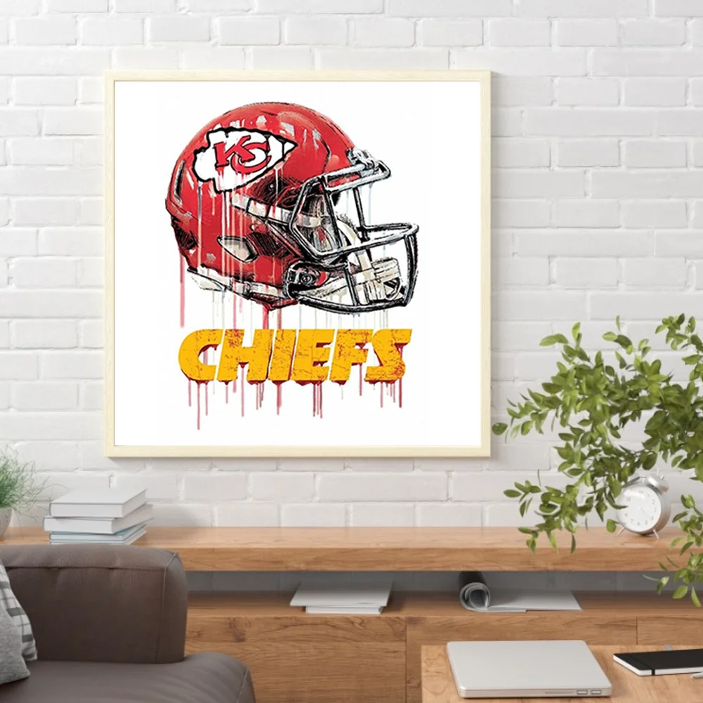 Diamond Painting - Full Round Drill - Kansas City Chiefs(30*30cm)