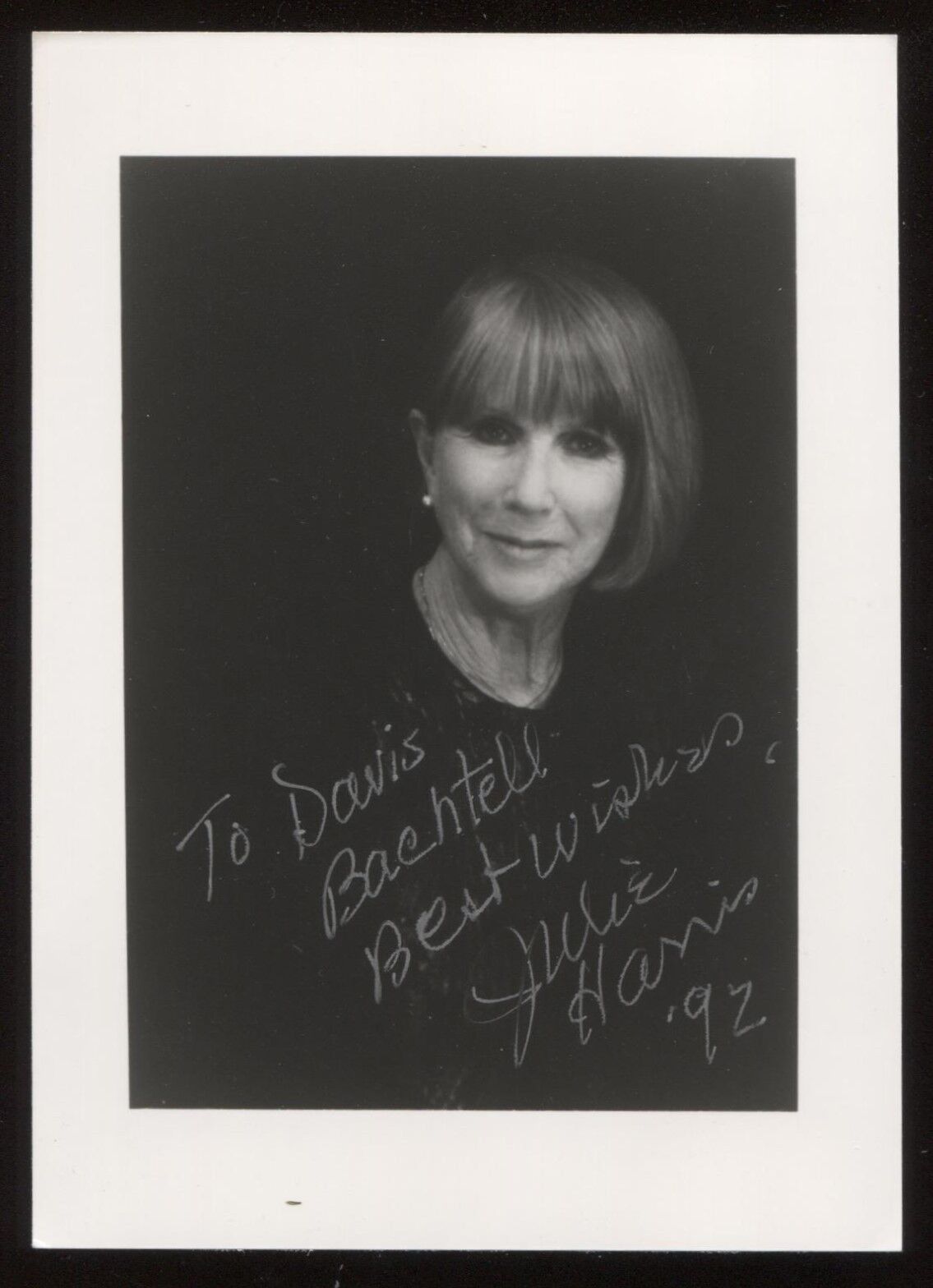 Julie Harris Signed Vintage Photo Poster painting Autographed AUTO Signature