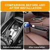 Car Seat  Organizer Leather Side Storage Box Car Seat Side Drink Phone Holder