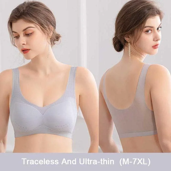 2021 New Plus Size Ultra-thin Breathable Seamless Bra
