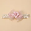 5PCS Adorable Flower Gauze Bowknot Knitting Head Bands for Babies