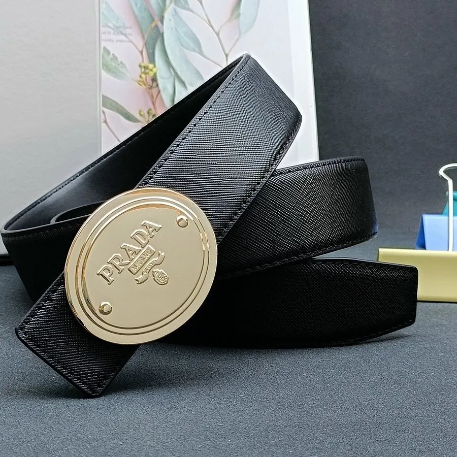 New High-End Men's Genuine Leather Belt Retro Casual Pants Belt Premium Hardware Cowhide Versatile Business Belt