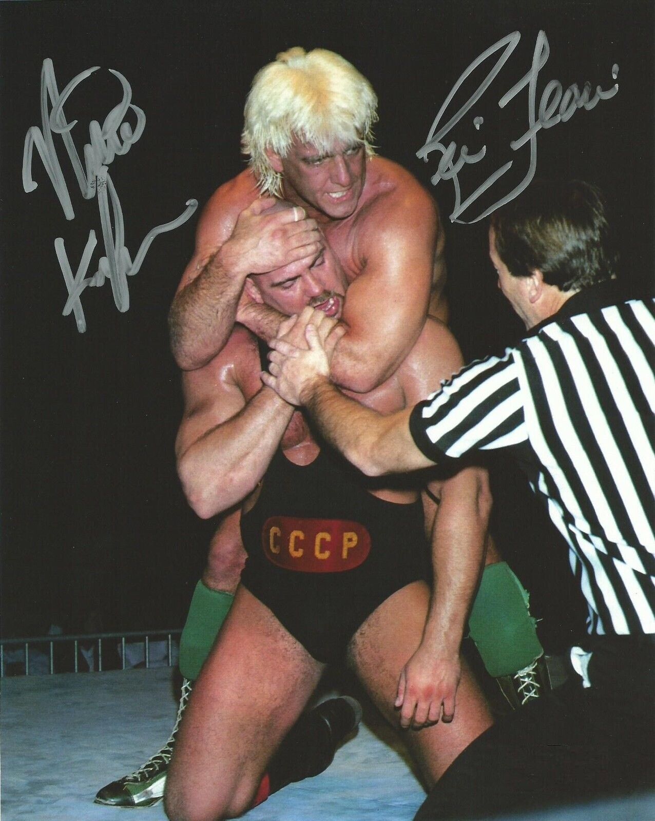 Ric Flair & Nikita Koloff WWE WWF Autographed Signed 8x10 Photo Poster painting REPRINT