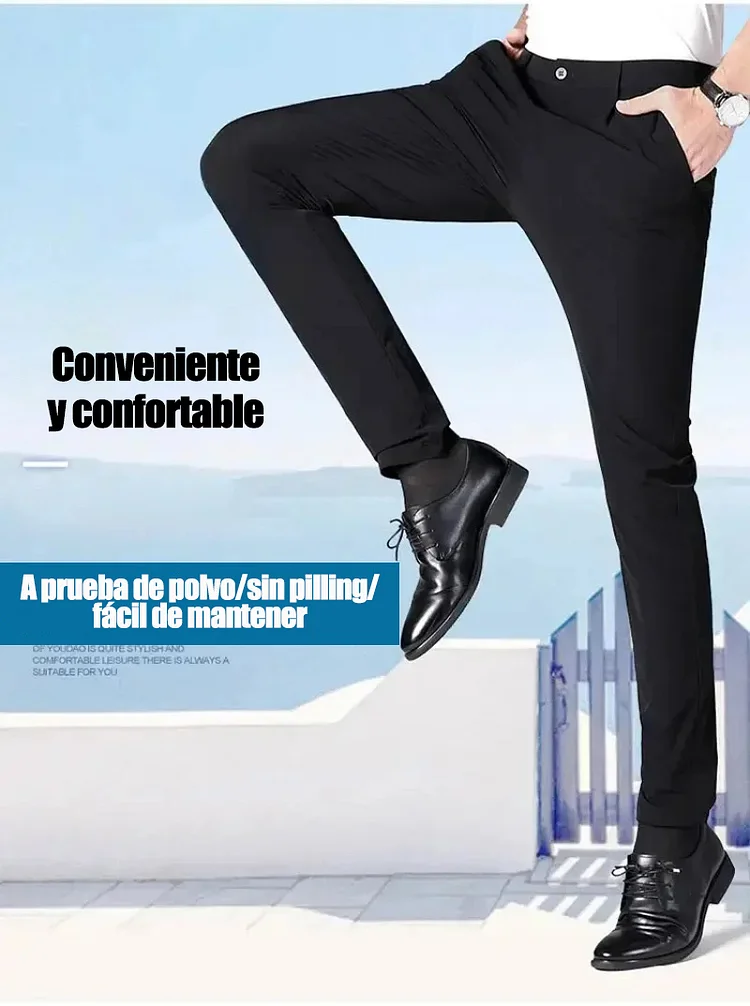 Pantalón de seda hielo para hombre.