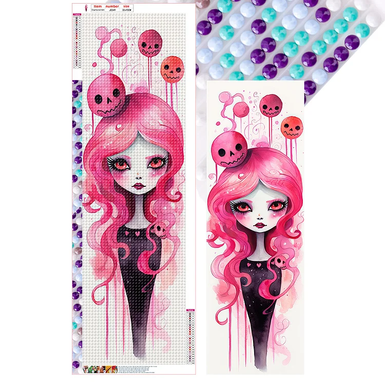 Halloween Witch - Full Round - Diamond Painting(30*90cm)