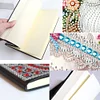 50 Pages DIY Heart Flowers Special Shaped Diamond Painting Notebook