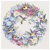 11CT Bird garland-Stamped Cross Stitch 40*40cm/15.75*15.75in