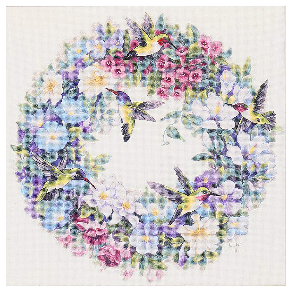 Bird Garland - 11CT Stamped Cross Stitch(40*40cm)