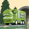 🦖Nouvel Ensemble de Jouets de Piste de Camion d&rsquo;Ing&eacute;nierie Transformant les Dinosaures