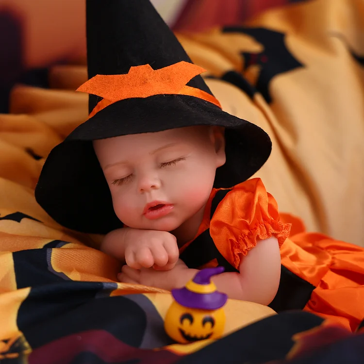 Babeside Lucy 16" Realistic Silicone Halloween Baby Little Infant Girl Dress Up The Night