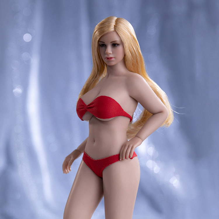Tbleague Super-Flexible Female Seamless 1/12 Scale Suntan Large Bust Body (T05B/Detachable Feet)