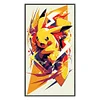Lightning Pikachu-11CT Stamped Cross Stitch 35*60cm/13.78*23.62in(Big Size)