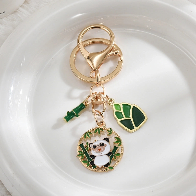 Cute Panda Metal Unisex Bag Pendant Keychain