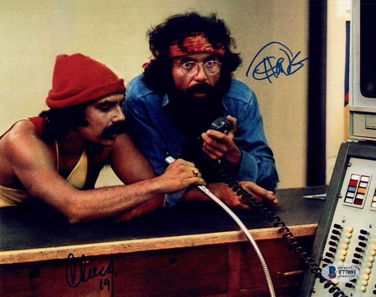 Cheech Marin Tommy Chong Signed Autograph 8x10 Photo Poster painting Up In Smoke BAS Beckett COA