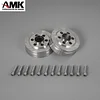 AMK 4Pcs Stainless Steel 1.9 Beadlock Wheels Rims Hub for 1/10 RC Crawler Axial SCX10 TRX4 TXR6 MST CFX 86100 YK4102 GEN8 TF2