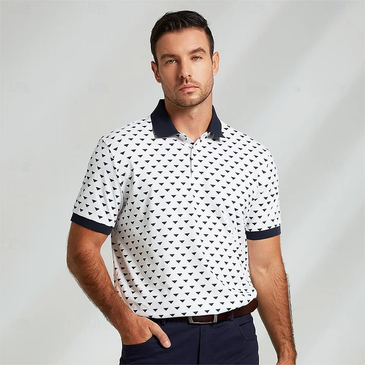 100% Cotton Print Casual Polo QueenFunky