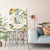 Baby Elephant, Sunflower And Words-11CT Stamped Cross Stitch 40*50cm tapestrymarket