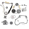 Engine Timing Chain Kit Fit for Equinox HHR Captiva Sport Cobalt 09-17 2.2L 2.4L for Verano LaCrosse Regal 11-17 2.4L for GM Terrain 11-17 2.4L with Time Water Pump VCT Selenoid Actuator Gear