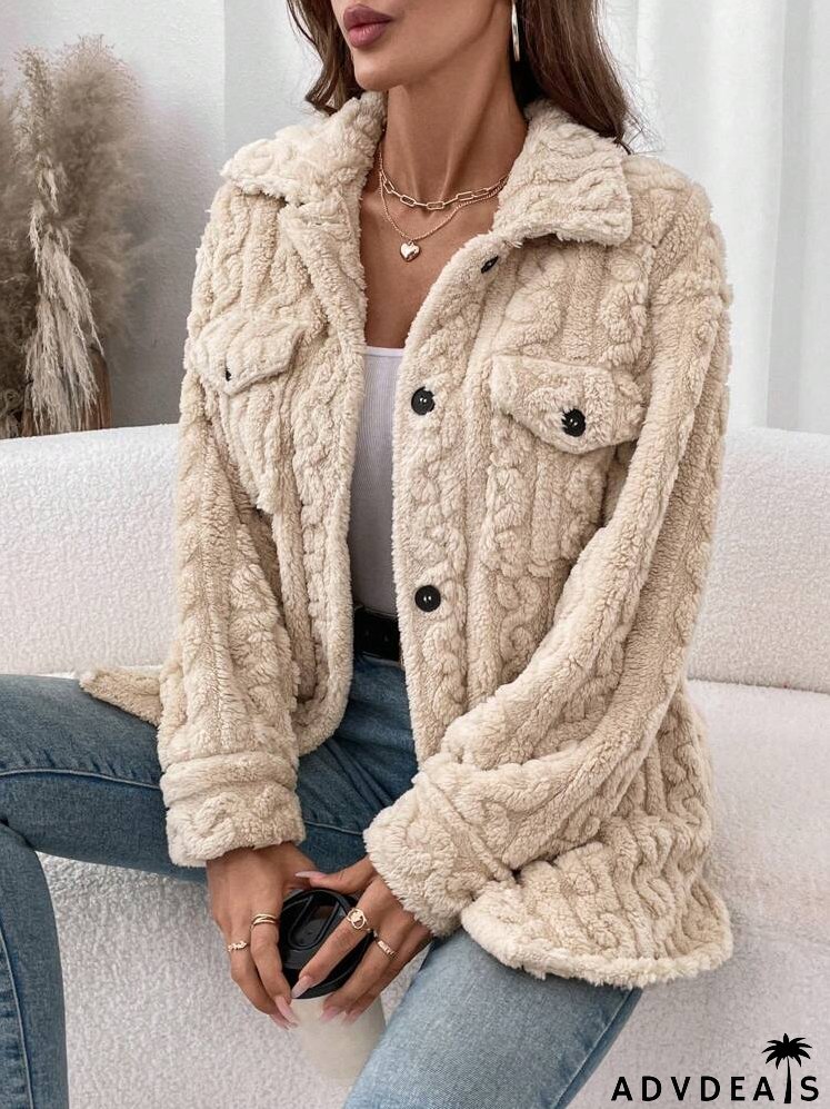 Coral Fleece & Flannel Ladies Regular Casual Warm Jacket, Fall/Winter