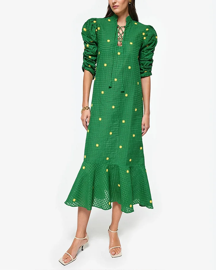 Women's fashionable loose printed dress