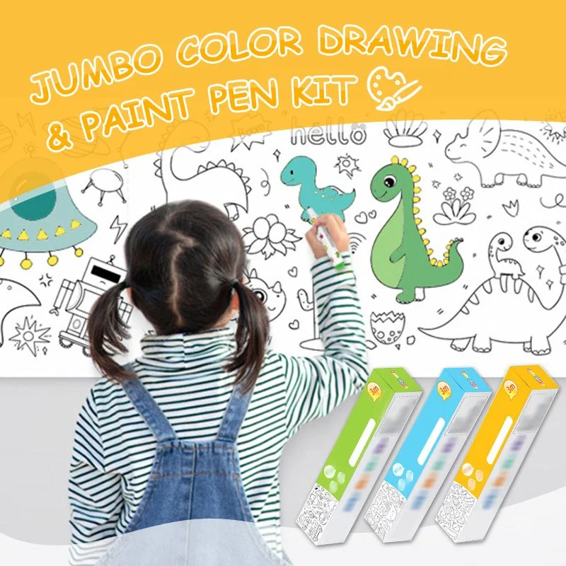  Jumbo Color Drawing & Paint Pen Kit