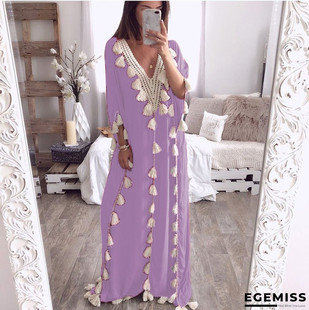 Large Gown V-neck Evening Dress Dress | EGEMISS