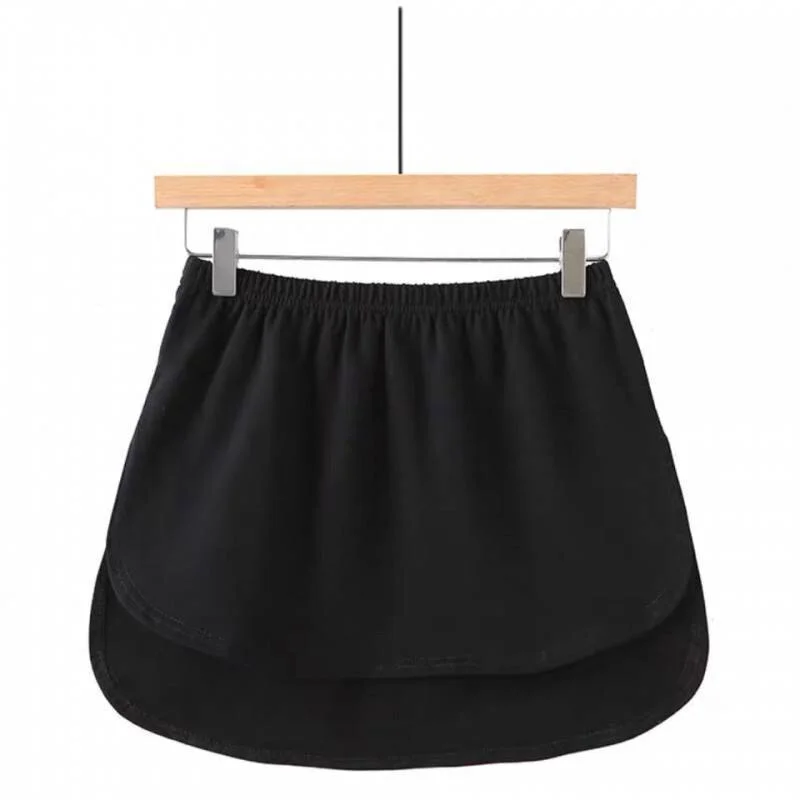 Women Fake Fashion False Shirt Tail Blouse Hem 2021 top New Cotton Detachable black Underskirt UK skirts womens mini skirt
