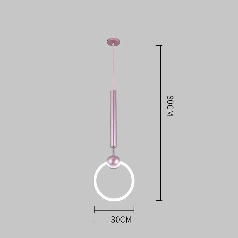 Modern Metal LED Pendant Lights Lighting Golden Pendant Lamp for Restaurant Bedroom Kitchen Dinning Room Decoration Hanging Lamp