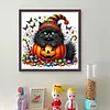 Pumpkin Black Cat-11CT Stamped Cross Stitch 40*40cm/15.75*15.75in tapestrymarket