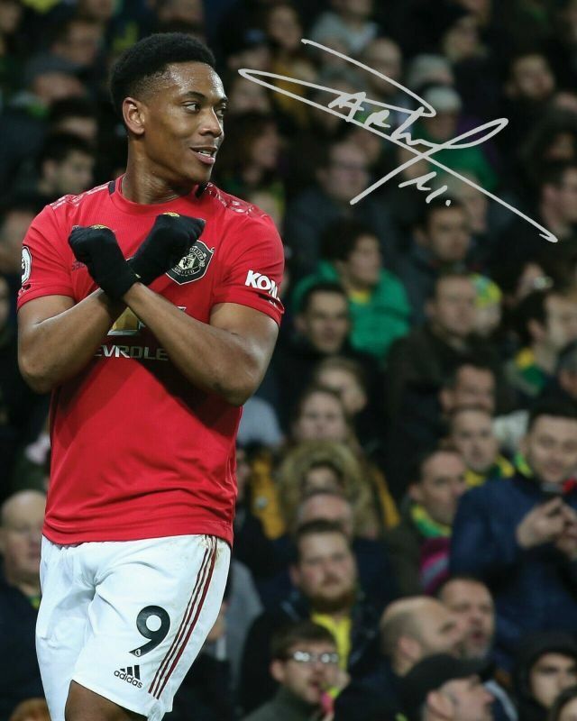 Anthony Martial - Manchester United Autograph Signed Photo Poster painting Print