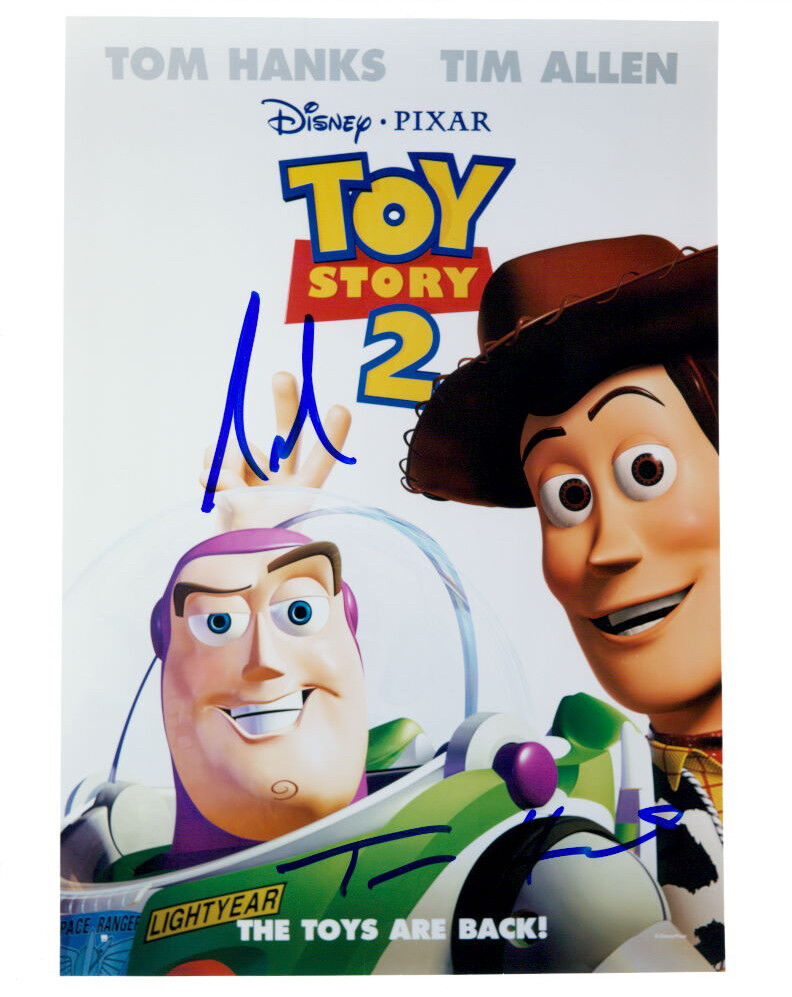 Toy Story (Tim Allen & Tom Hanks) signed authentic 8x10 Photo Poster painting COA