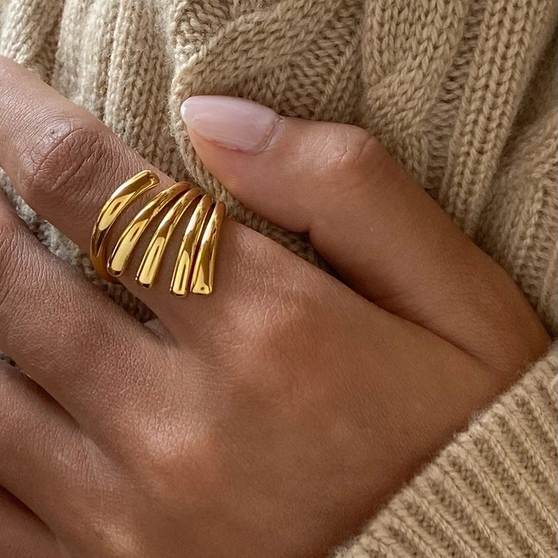 Minimalist Classic Style Streetwear Geometric 304 Stainless Steel Stainless Steel Rings