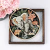 Elephant-DIY Embroidery Kit with Pattern Cotton Threads Needles Hoop 30*30cm/11.81*11.81in